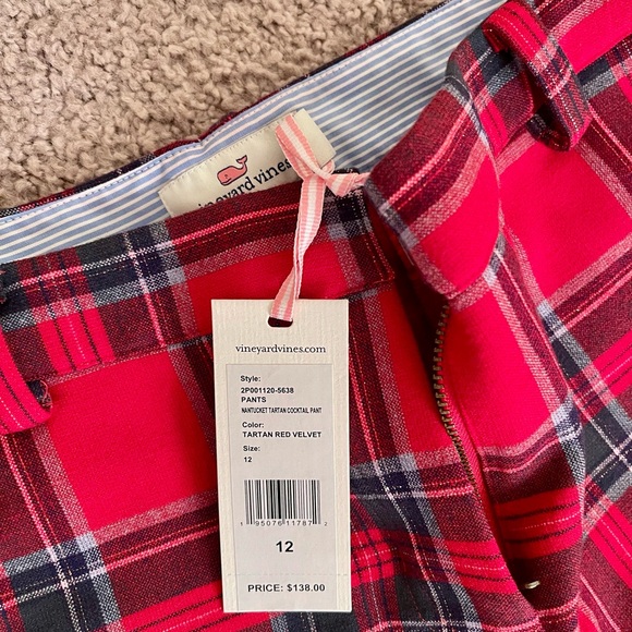 Vineyard Vines womens pants 
Tartan Red Velvet - Picture 3 of 4